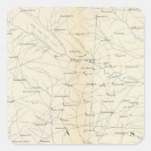 Generalkarte XXIII Quadratischer Aufkleber (Vorderseite)