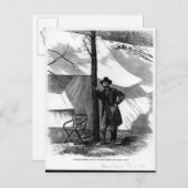 Generalleutnant Ulysses S. Grant Postkarte (Vorne/Hinten)