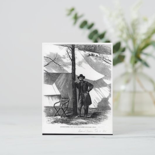 Generalleutnant Ulysses S. Grant Postkarte (Stehend Vorderseite)