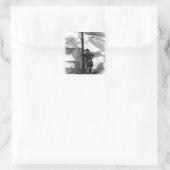 Generalleutnant Ulysses S. Grant Quadratischer Aufkleber (Tasche)