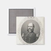 Generalmajor Ambrose Everett Burnside Magnet (Vorderseite/Rückseite)