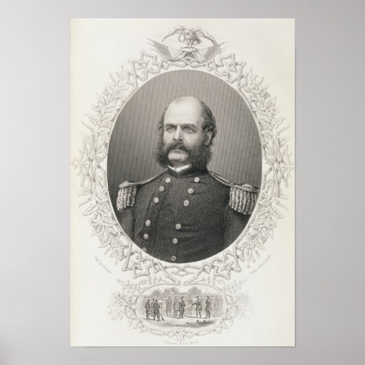 Generalmajor Ambrose Everett Burnside Poster (Vorne)