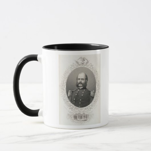 Generalmajor Ambrose Everett Burnside Tasse (Links)