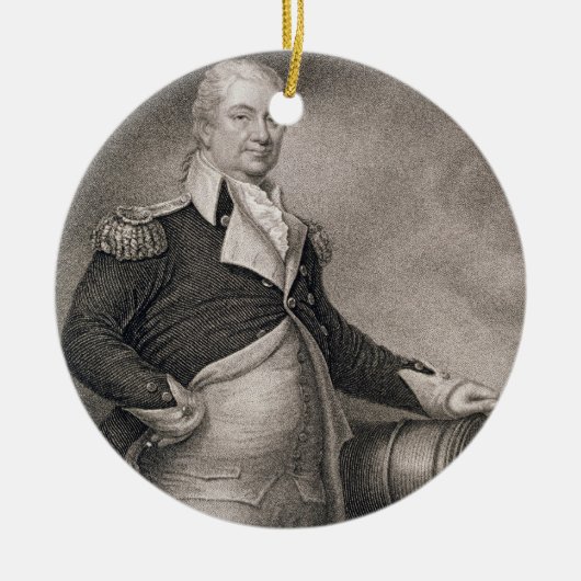 Generalmajor Henry Knox (1750-1806) graviert durch Keramikornament (Vorne)