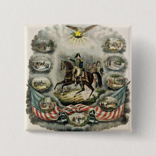 Generalmajor William Henry Harrison, c.1813 Button
