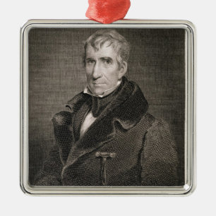Generalmajor William Henry Harrison, vorbei Ornament Aus Metall