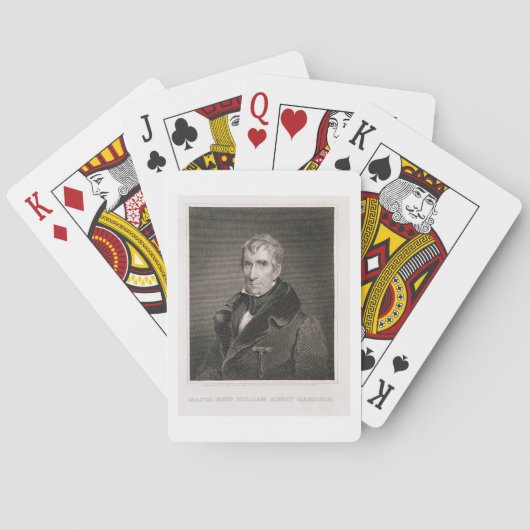 Generalmajor William Henry Harrison, vorbei Spielkarten (Rückseite)
