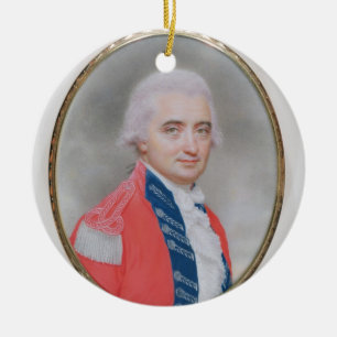 Generalmajors-Sir Barry Close (d.1813) 1794 (w/c a Keramik Ornament