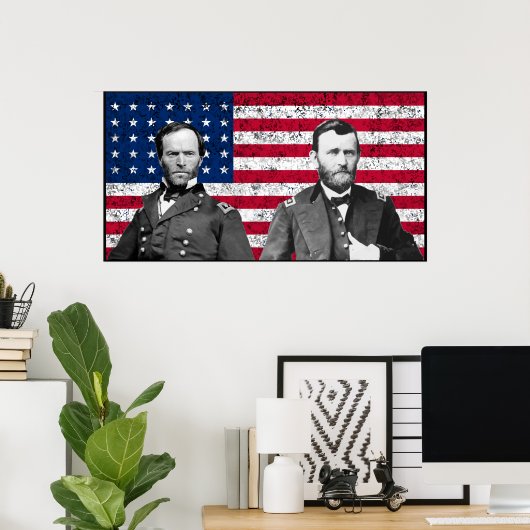 Generals Sherman und Grant Poster (Heimbüro)
