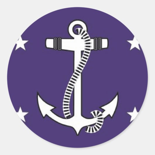 Generalsekretär der Vereinten Staaten Runder Aufkleber (Vorderseite)