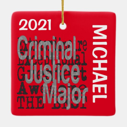 Generalstaatsanwalt für Strafjustiz CUSTOM Keramikornament (Rückseite)