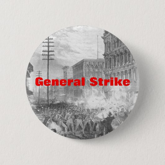Generalstreik Button (Vorderseite)