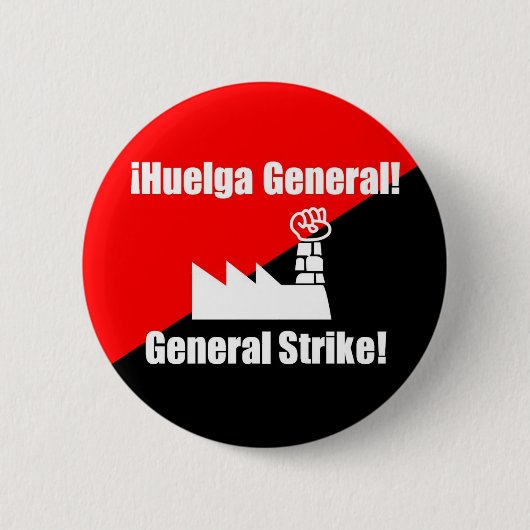 Generalstreikknopf Button (Vorderseite)