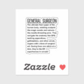 Generalüberschätzung Aufkleber (Blatt)