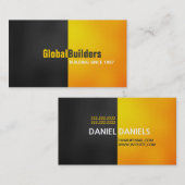 Generalunternehmer des Builders Visitenkarte (Vorne/Hinten)