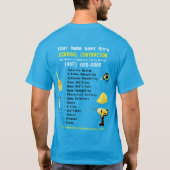 Generalunternehmer HandyMan macht alles Template T-Shirt (Rückseite)