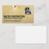 Generalunternehmer mit Werkzeugen | Konstruktion Visitenkarte (Vorne/Hinten)