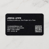 Generalunternehmer QR Visitenkarte (Rückseite)