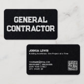 Generalunternehmer QR Visitenkarte (Vorne/Hinten)