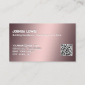 Generalunternehmer QR Visitenkarte (Rückseite)