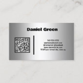 Generalunternehmer Silver QR Visitenkarte (Rückseite)