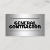 Generalunternehmer Silver QR Visitenkarte (Vorderseite)