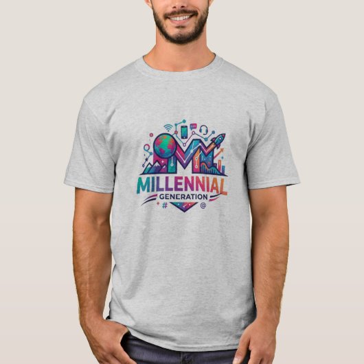 Generation der Millennials T-Shirt (Vorderseite)