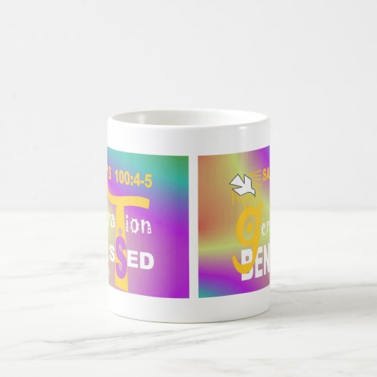 Generation gesegnet (EngEsp) Tasse (Mittel)