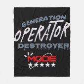 Generation Operator Destroyer Mode Fleecedecke (Vorderseite)