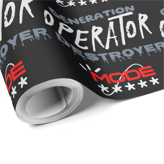 Generation Operator Destroyer Mode Geschenkpapier (Rolleneckpunkt)