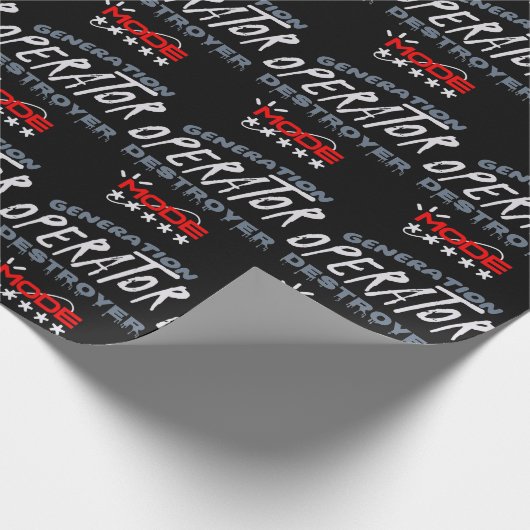 Generation Operator Destroyer Mode Geschenkpapier (Ecke)