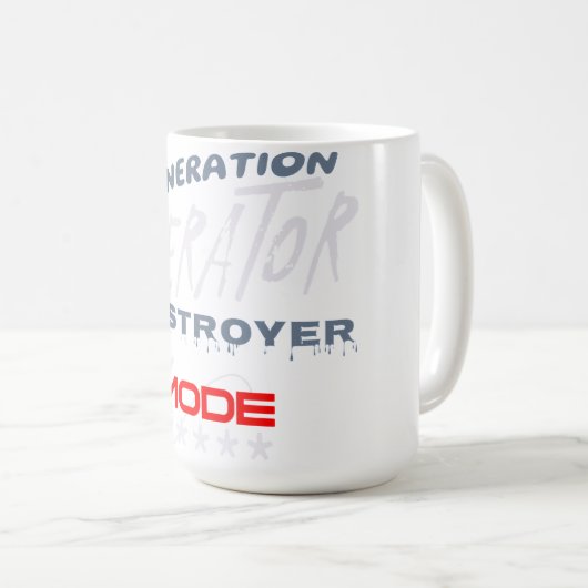 Generation Operator Zerstörer-Modus Kaffeetasse (VorderseiteRechts)