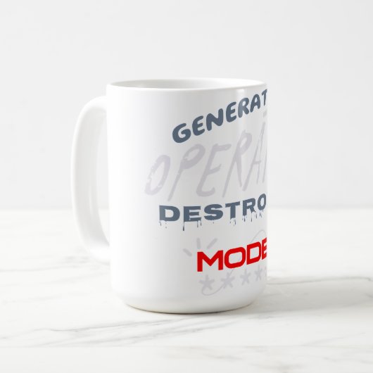 Generation Operator Zerstörer-Modus Kaffeetasse (Vorderseite Links)