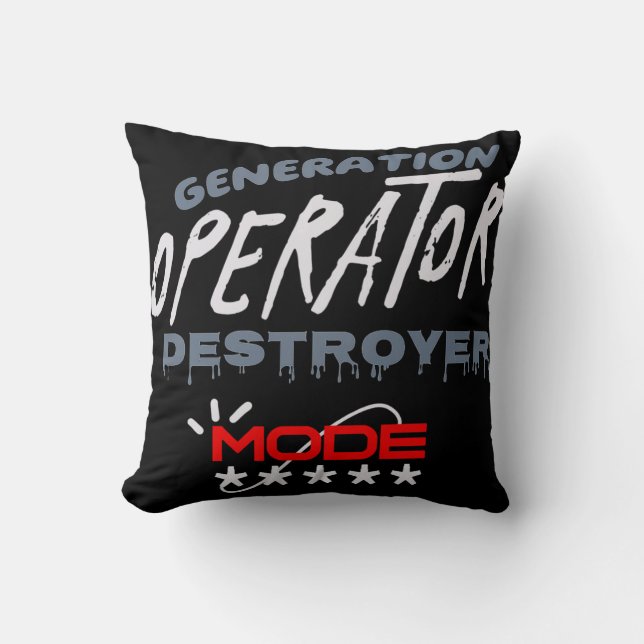 Generation Operator Zerstörer-Modus Kissen (Vorderseite)