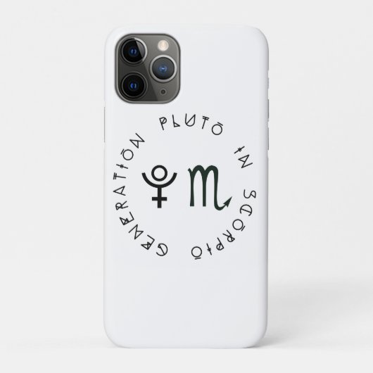 Generation Pluto in Skorpion Astrologie Sternzeich Case-Mate iPhone Hülle (Rückseite)