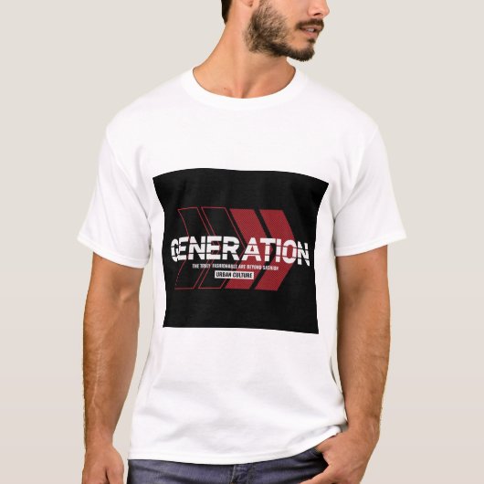 GENERATION. T-SHIRT MIT TEXTDRUCK (Vorderseite)