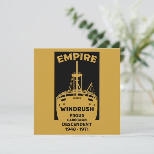 Generation Windrush Black History Karte (Stehend Vorderseite)