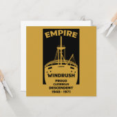 Generation Windrush Black History Karte (Vorderseite/Rückseite Beispiel)