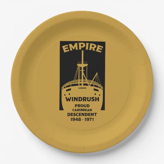 Generation Windrush Black History Pappteller (Vorderseite)