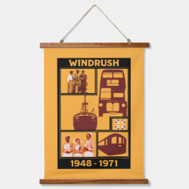 Generation Windrush Britische Geschichte Wandteppich Mit Holzrahmen