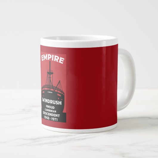 Generation Windrush Jumbo-Tasse (Vorderseite Rechts)