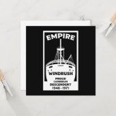 Generation Windrush-T - Shirt Karte (Vorderseite/Rückseite Beispiel)