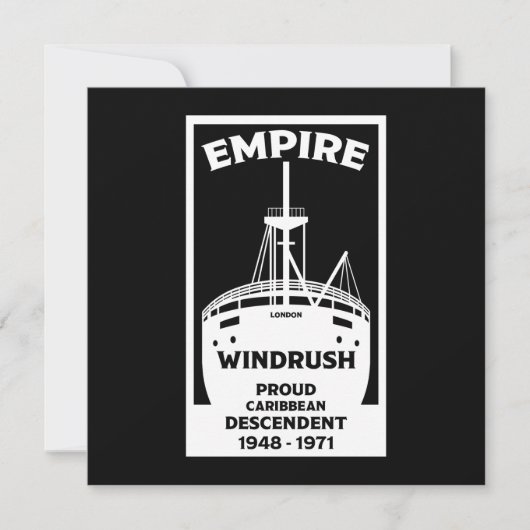 Generation Windrush-T - Shirt Karte (Vorderseite)