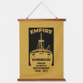 Generation Windrush-T - Shirt Wandteppich Mit Holzrahmen (Vorderseite)