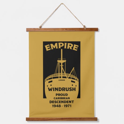 Generation Windrush-T - Shirt Wandteppich Mit Holzrahmen (Vorderseite)