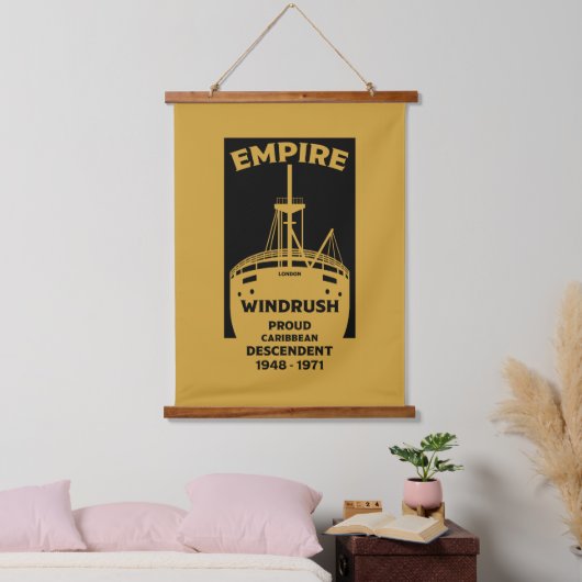 Generation Windrush-T - Shirt Wandteppich Mit Holzrahmen (Schlafzimmer)