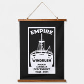 Generation Windrush Wandteppich Mit Holzrahmen (Vorderseite)