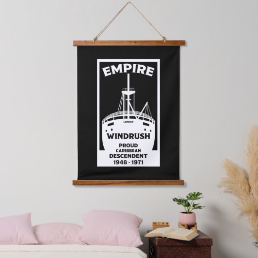 Generation Windrush Wandteppich Mit Holzrahmen (Schlafzimmer)