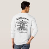 Generation X: 1965-1980 T-Shirt (Schwarz voll)