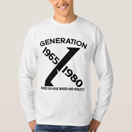 Generation X: 1965-1980 T-Shirt (Vorderseite)
